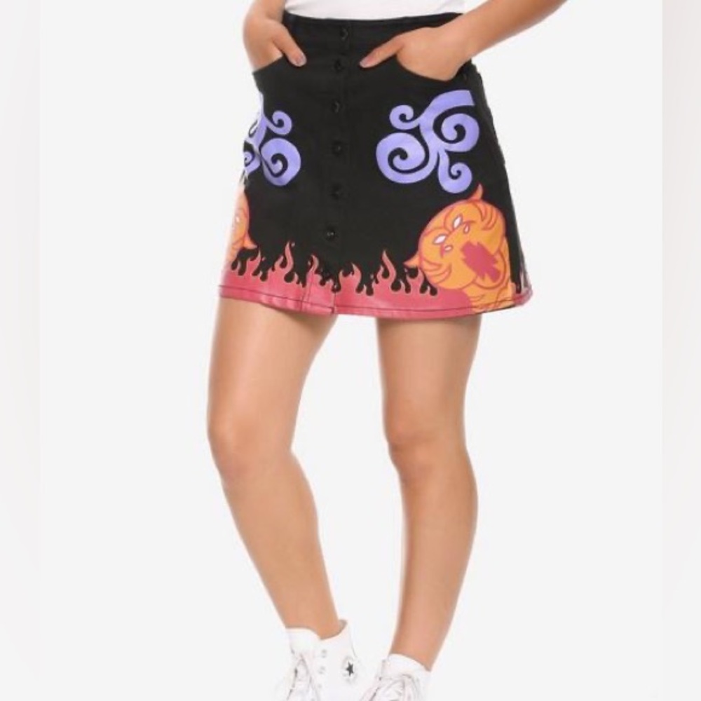 Her Universe Disney Aladdin Magic Carpet Denim Mini Skirt Size L Hot Topic